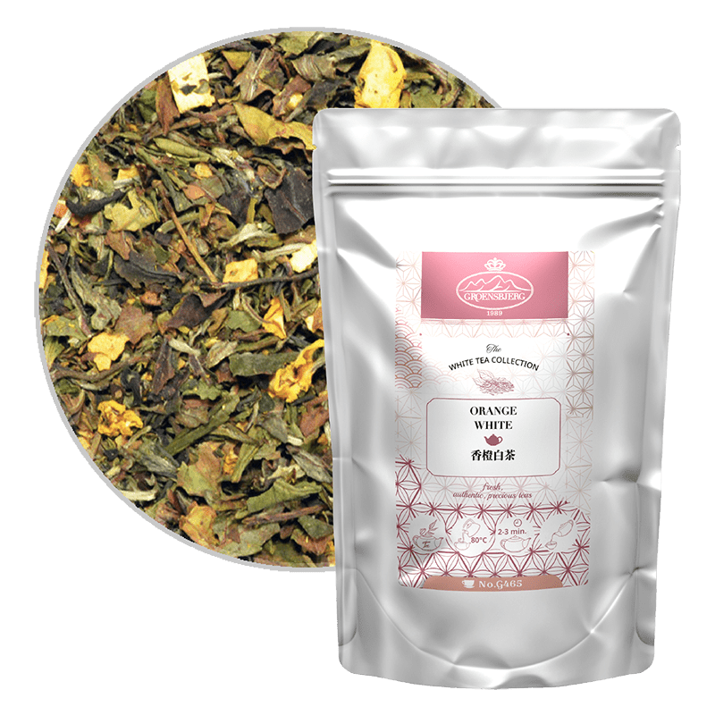 Orange White 100g Loose Leaf Pouch