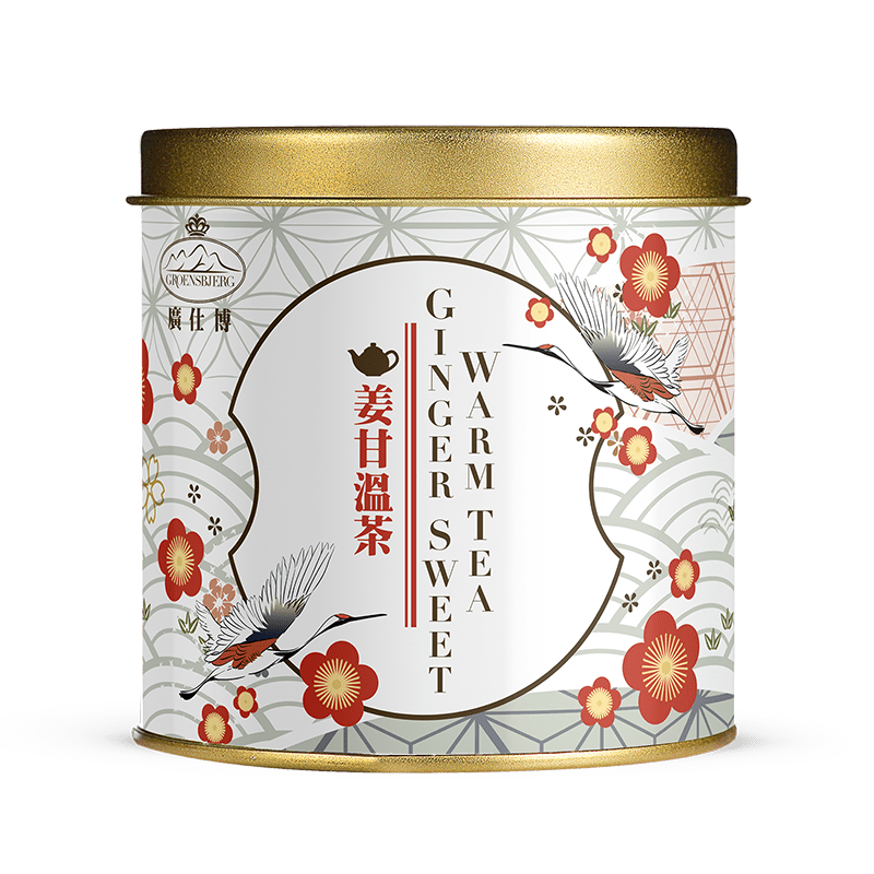Ginger Sweet Warm Tea 40g Gold Medium Tin