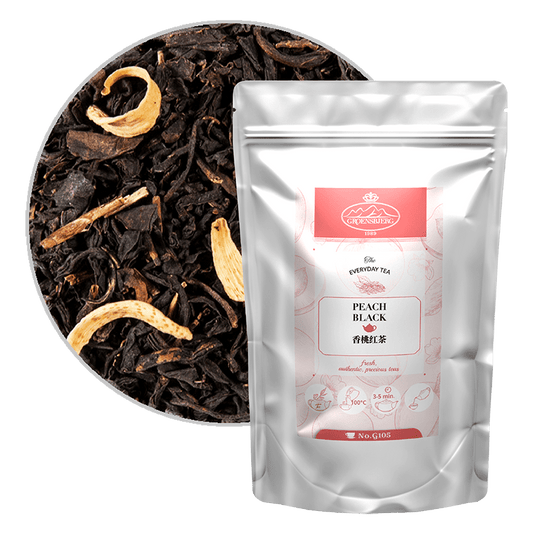 Peach Black 100g Loose Leaf Pouch