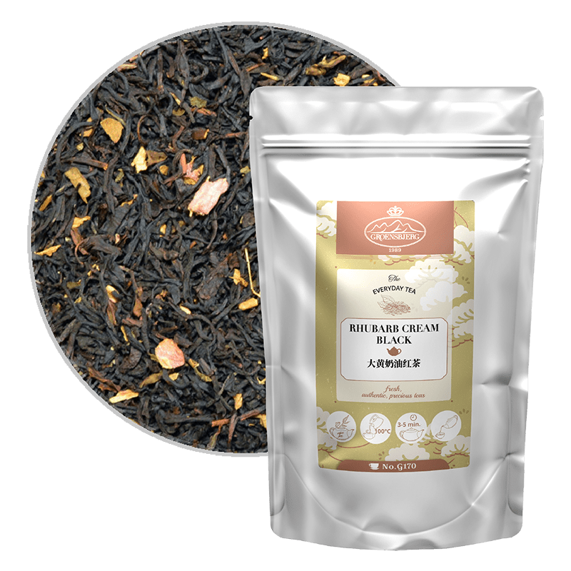 Rhubarb Cream Black 100g Loose Leaf Pouch