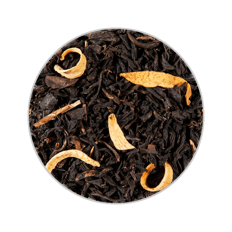 Peach Black 37.5g Pouch Box with Teabags