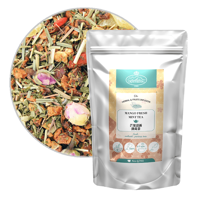 Mango Fresh Mint Tea 100g Loose Leaf Pouch