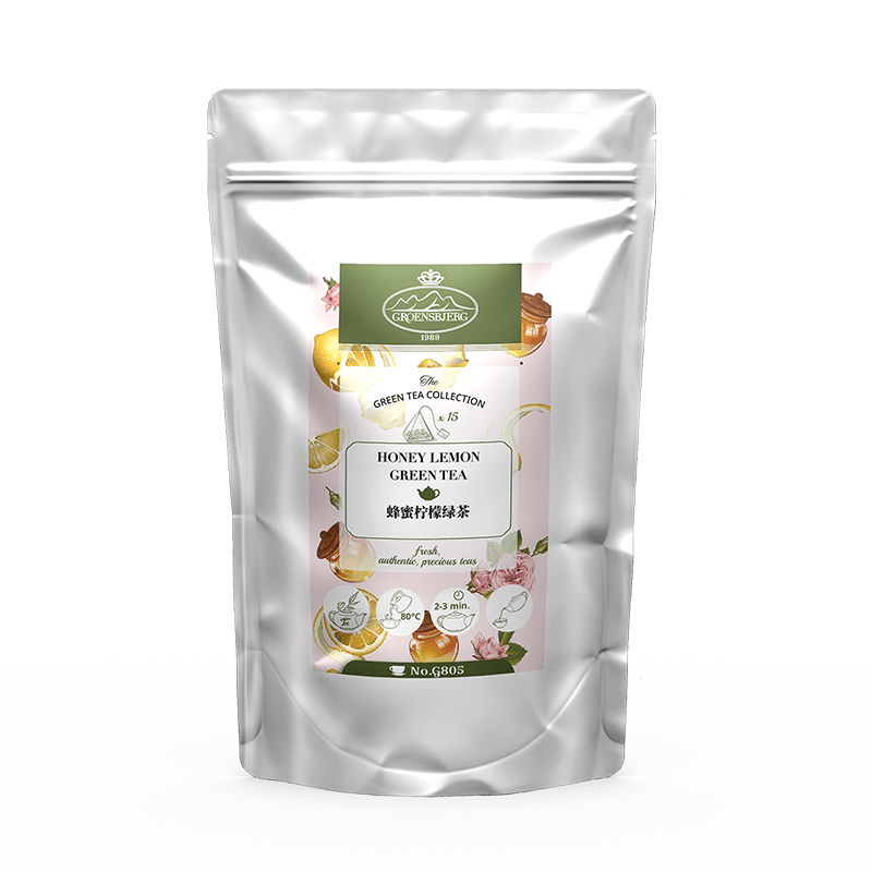 Honey Lemon Green Tea 37.5g Pyramid Tea Bags